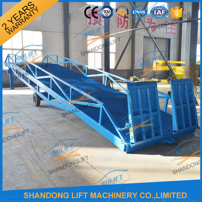 Mobile Container Loading Ramp Guards 4-15Tons Mobile Container Loading Ramp Loading And Unloading Container Ramp